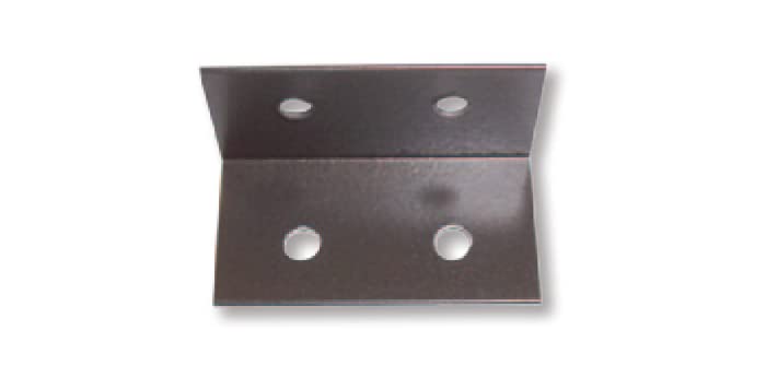 Bronze 4-Hole Clips Pack of 20 Aluminum Mounting Clips C8249
