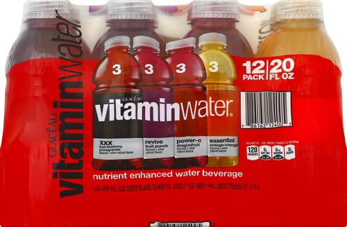 Flavored Water 4 Flavor Variety Pack 20 Fl Oz Bottles Pack of 12 Y559