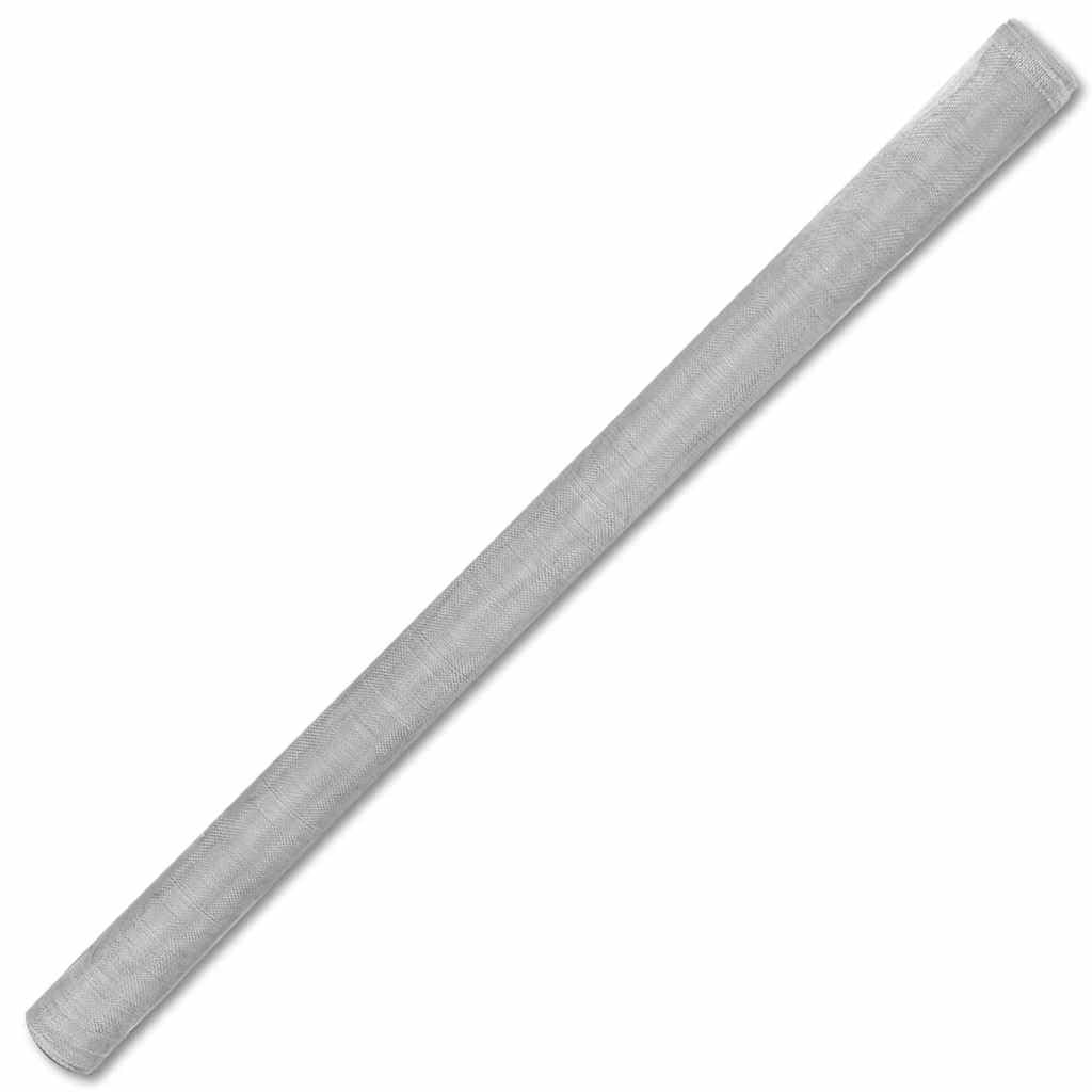 Aluminum Mesh Screen 39.4x196.9 Inches Silver Q93803