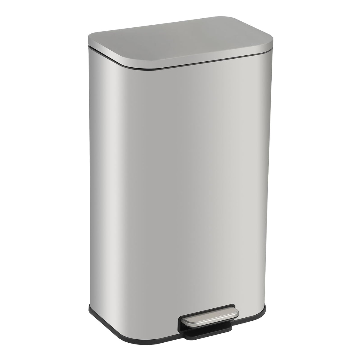 5.2 Gallon Brushed Stainless Steel Trash Can with Soft-Close Lid N3878