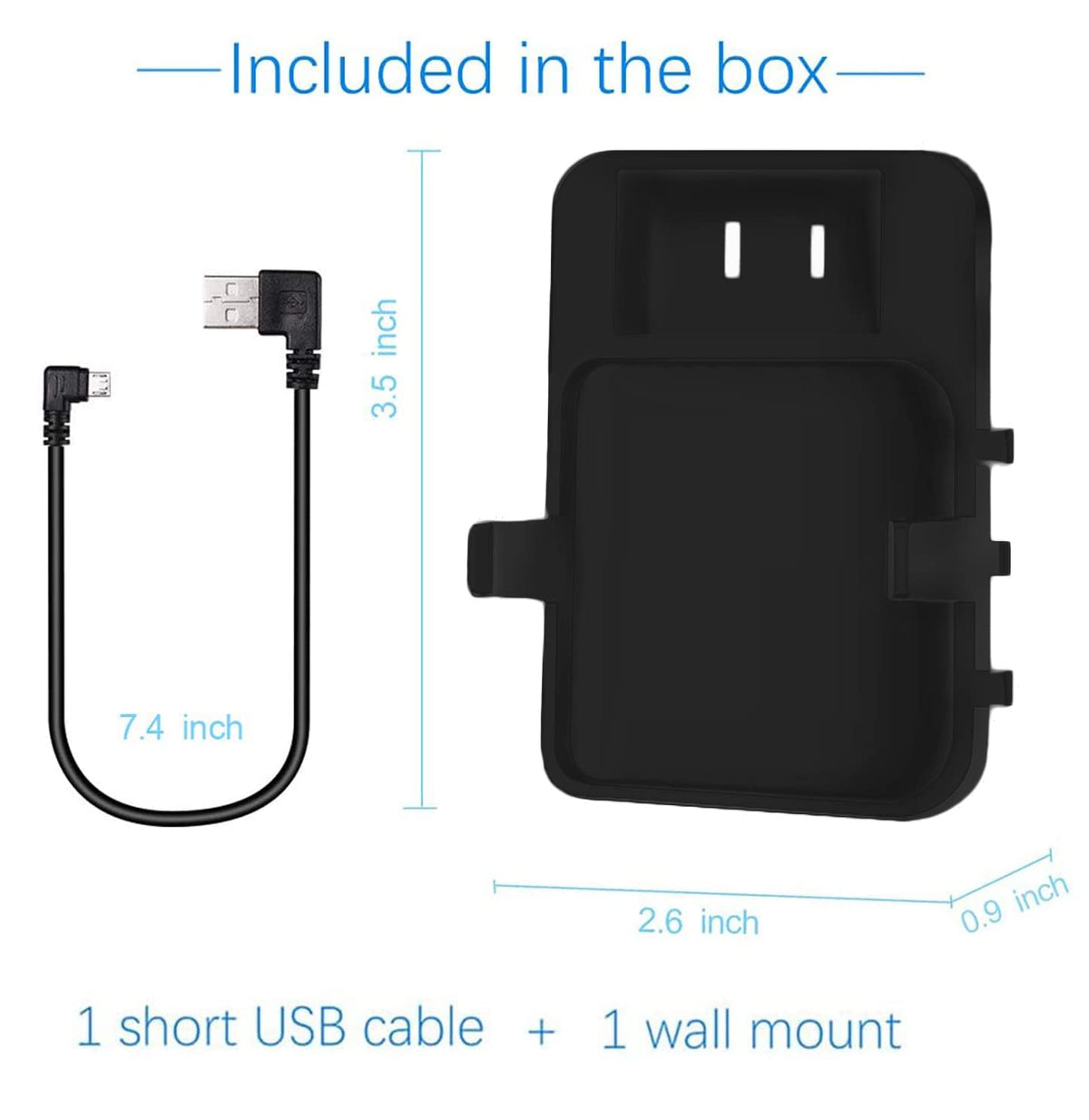 Wall Mount Bracket Holder for Camera (Black) G360