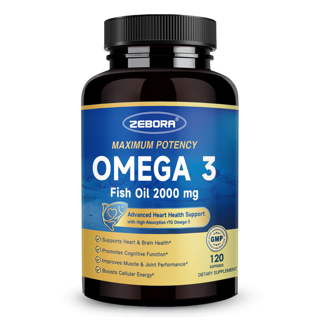 Omega 3 Fish Oil 2000mg 120 Softgels H7491
