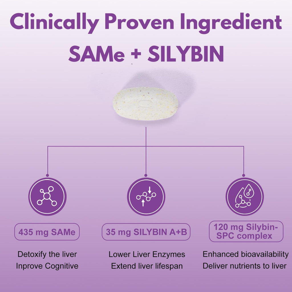 Large Dog Liver Support with 425 mg S-Adenosylmethionine & Silybin A+B, 30 Tablets R88498