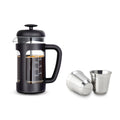 12 oz French Press with 5 oz Stainless Steel Espresso Cups I152