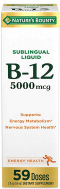 B-12 5000 mcg Sublingual Liquid 2 oz (Pack of 2) S183181