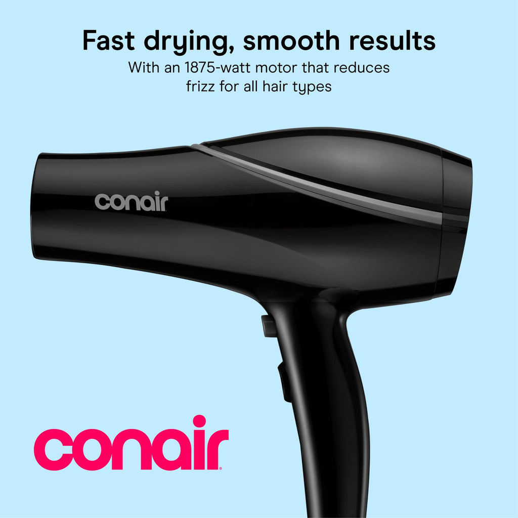 Black Ceramic Hair Dryer with Concentrator Attachment P402026