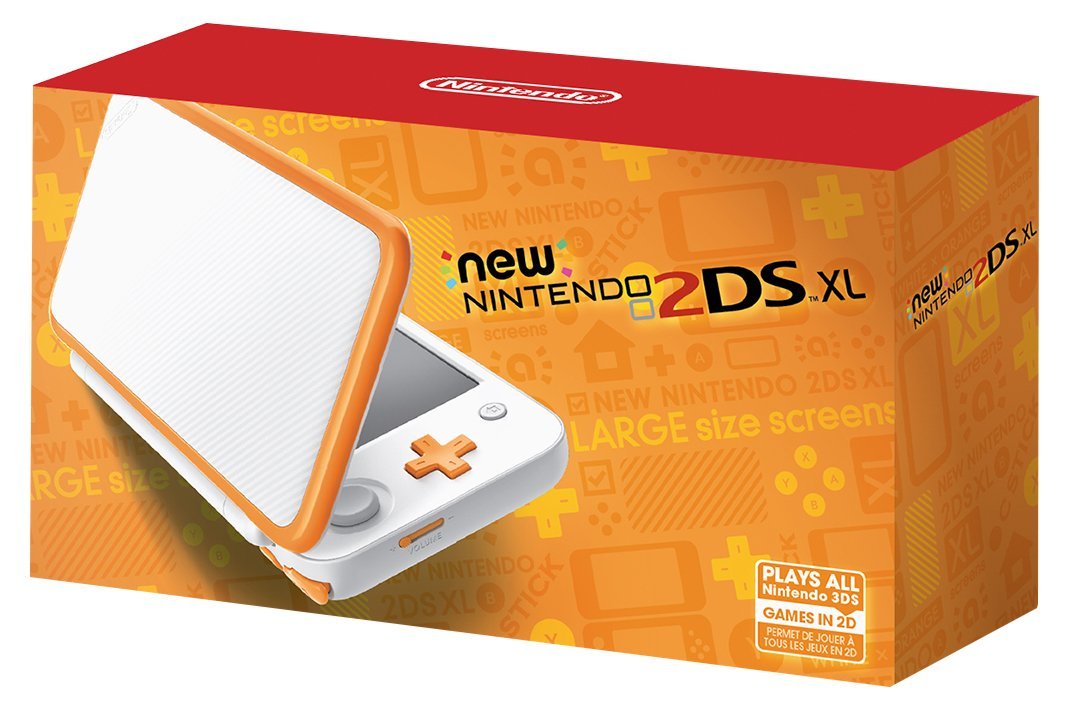 White Orange 2DS XL Console X86654