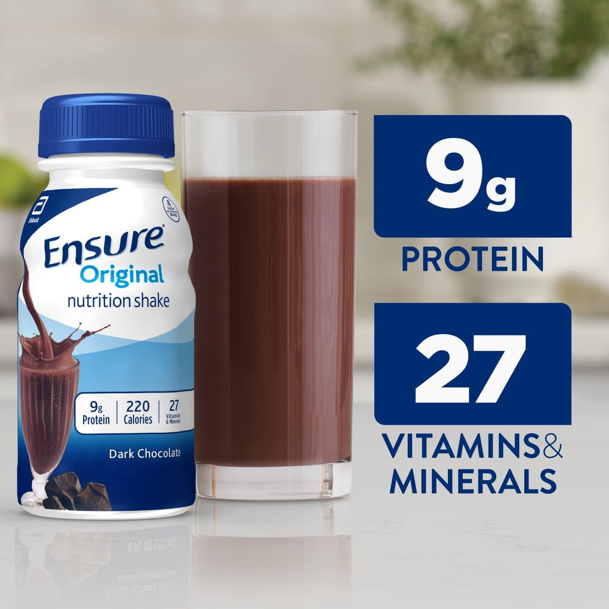 Dark Chocolate Nutrition Shake 9g Protein 24 Pack T452663