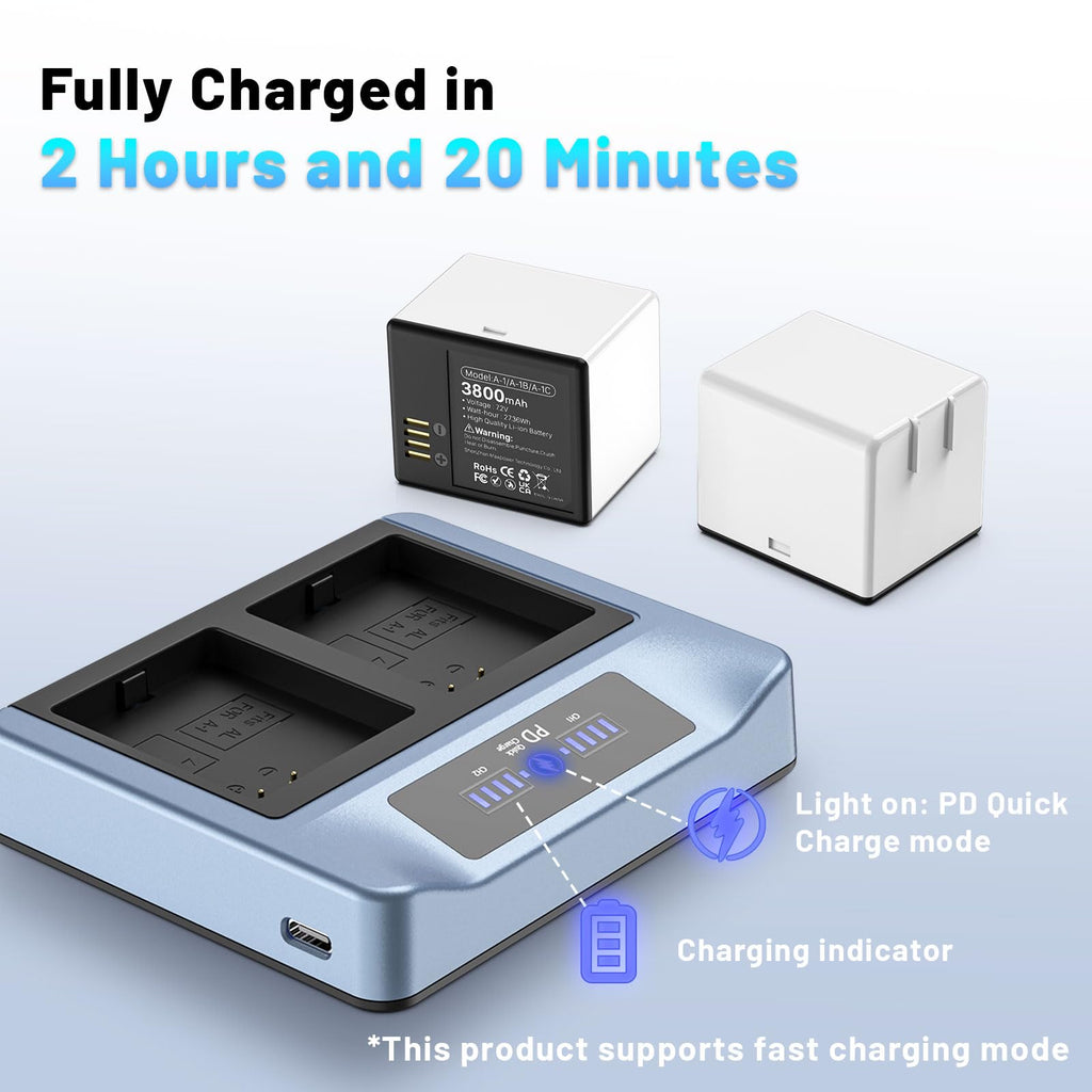 3800mAh Rechargeable Lithium Battery with Charger Station I9503