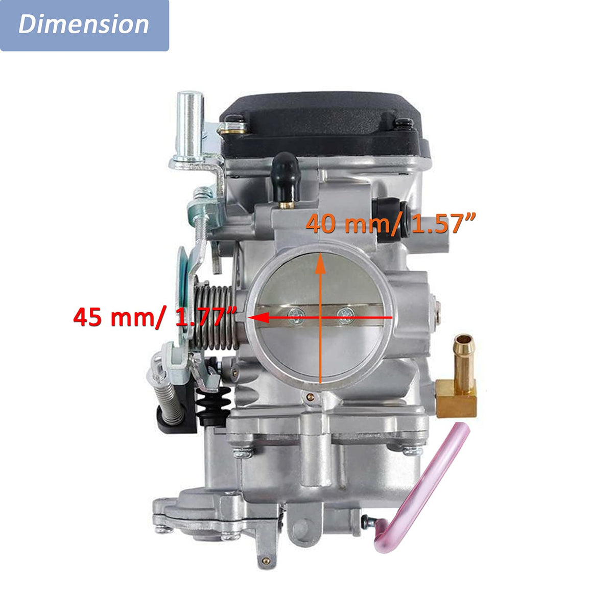 CV40 Carburetor with Fuel Filter Spark Plugs Jets T592