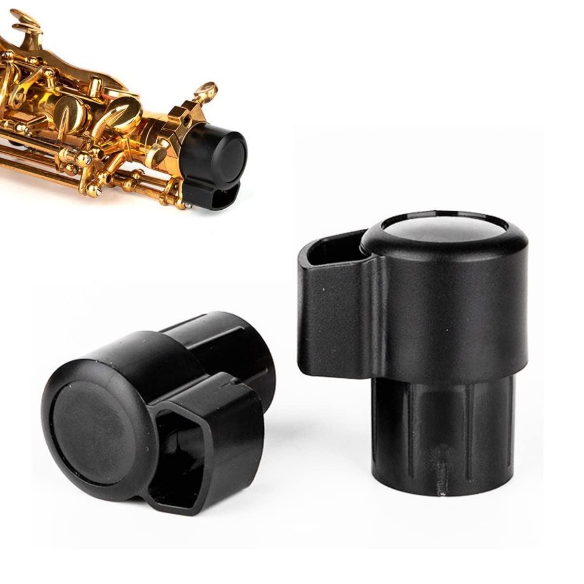 2 Pack Alto Saxophone End Cap Plug Plastic Replacement Parts F187