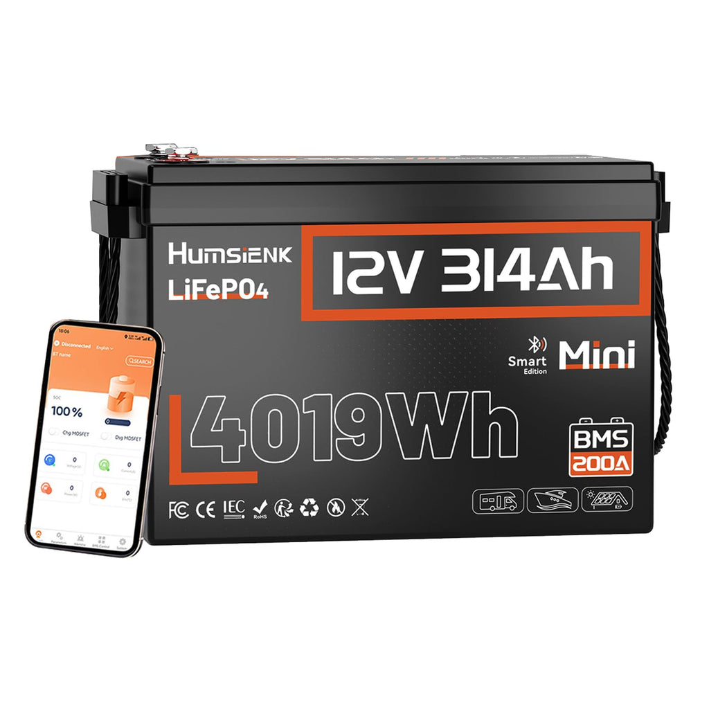 12V 300Ah LiFePO4 Lithium Battery with Bluetooth H519