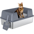 XL Stainless Steel Cat Litter Box U54468