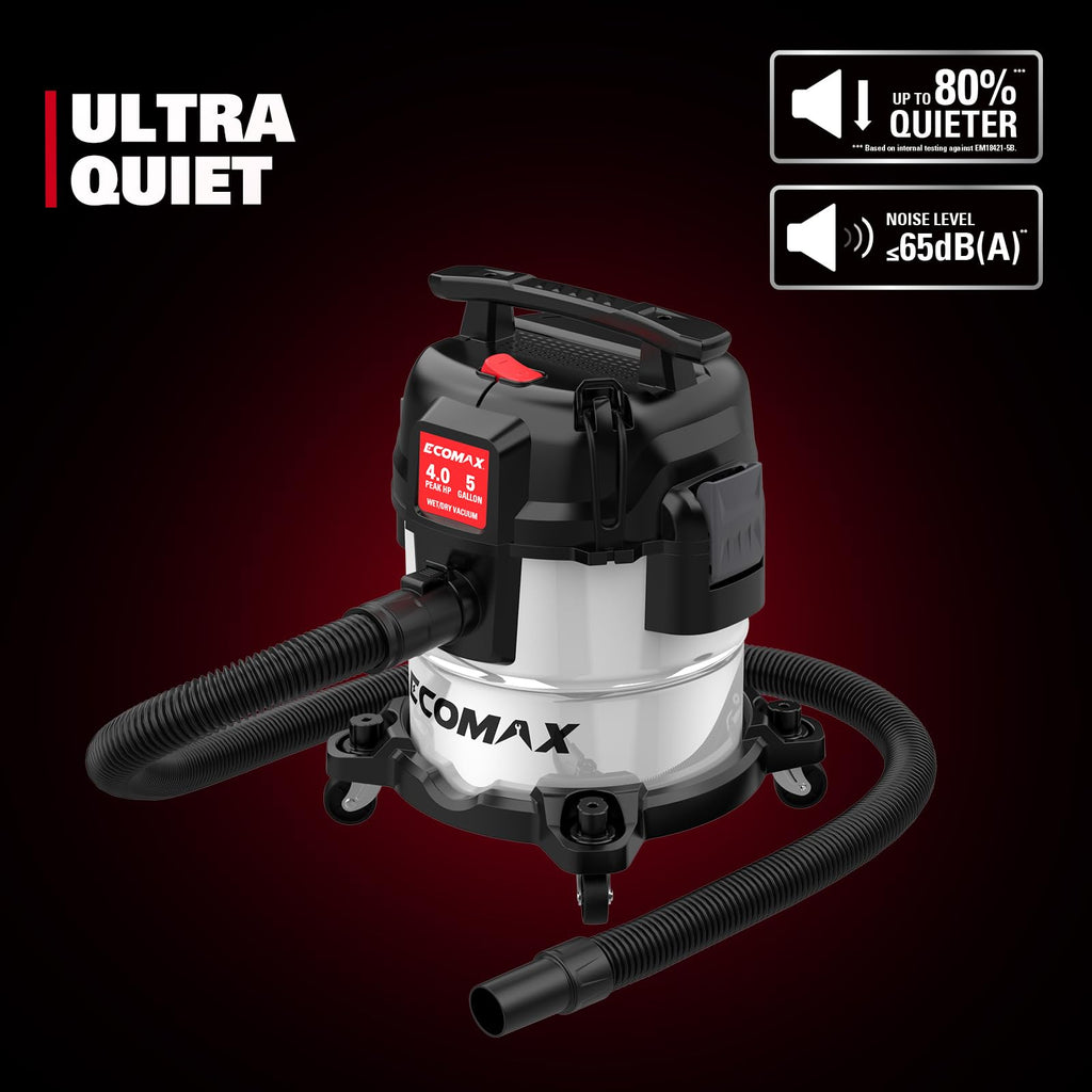 5 Gallon Stainless Steel Wet and Dry Shop Vacuum Q47859