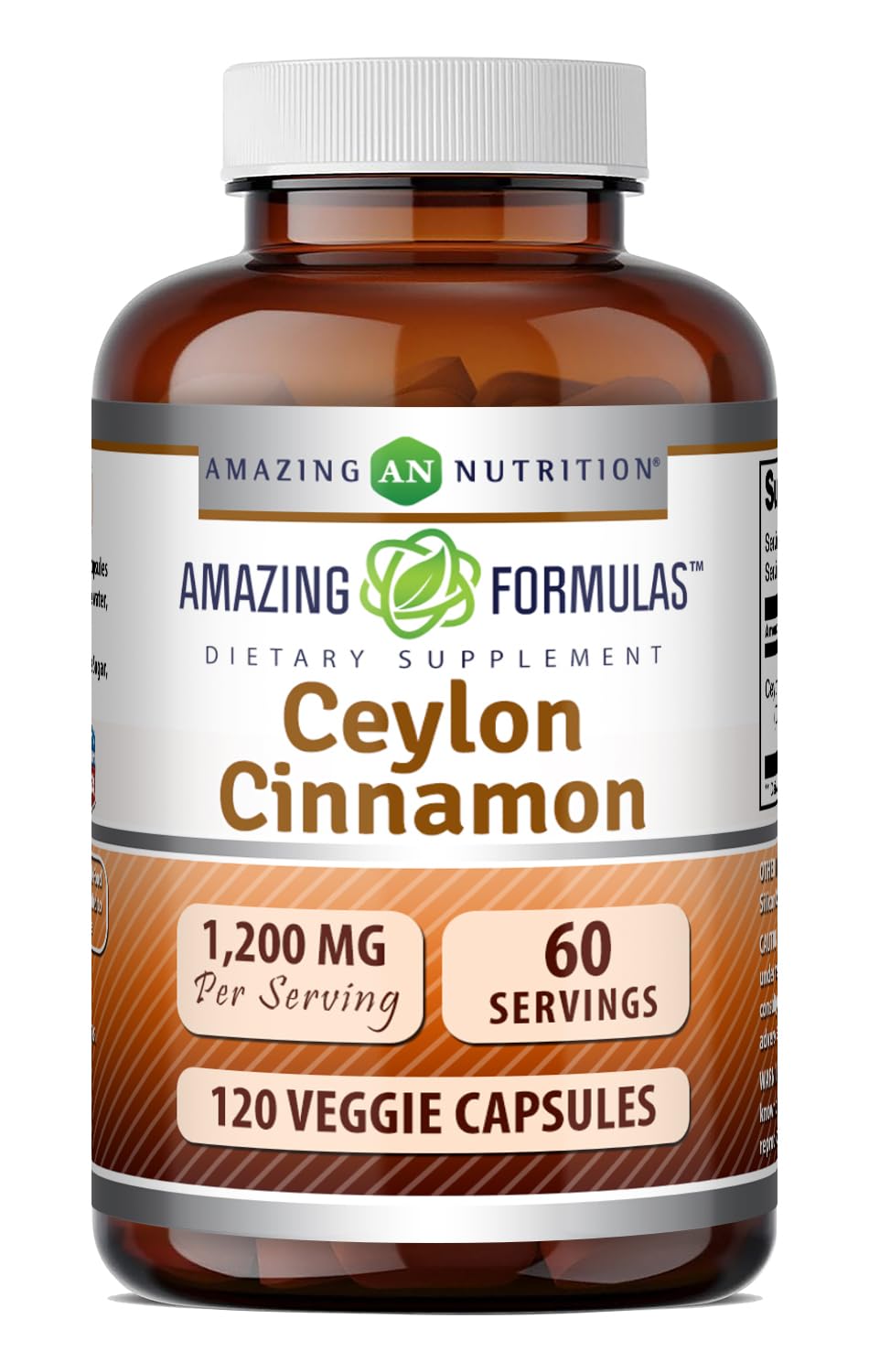Ceylon Cinnamon 1200 Mg Vegetarian Capsules S303