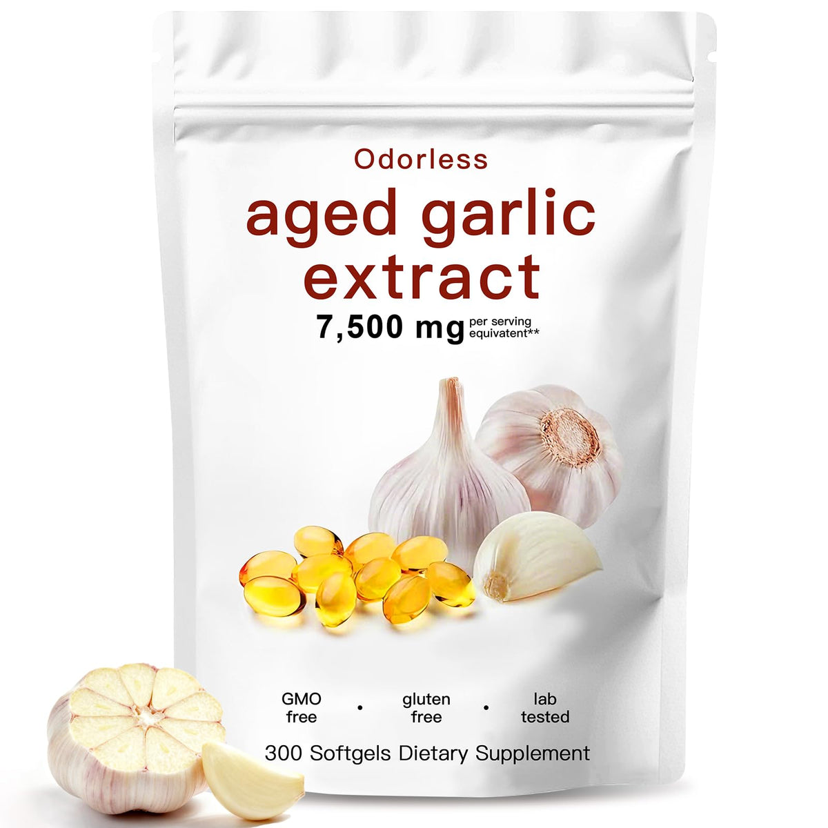 Odorless Organic Aged Garlic Extract Capsules F894482
