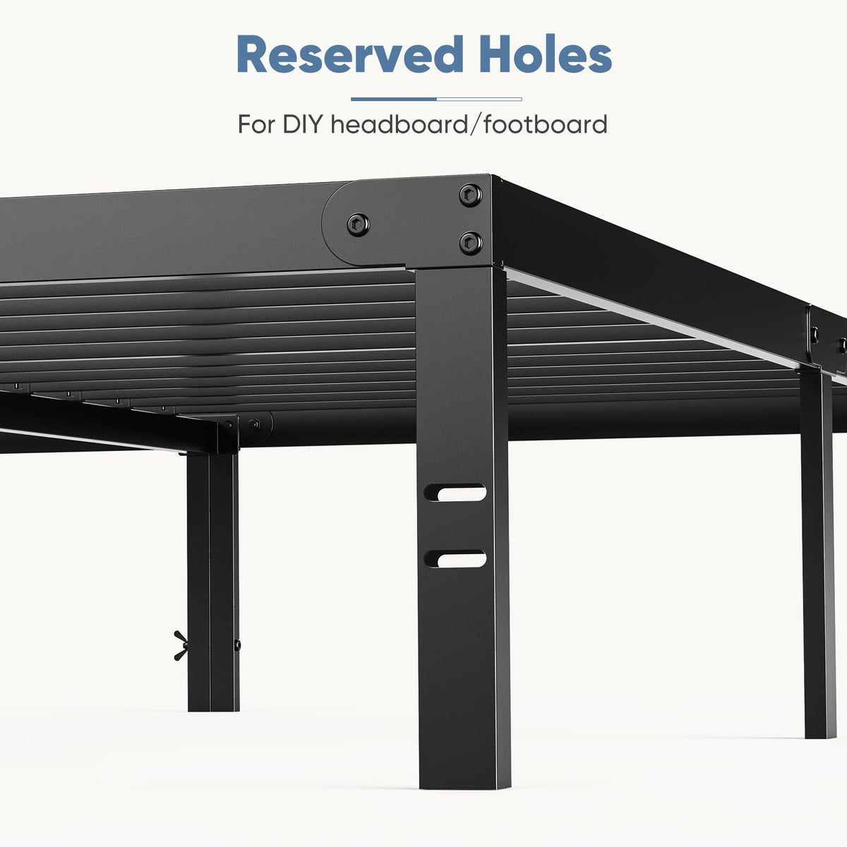 Full 12 Inch Metal Platform Bed Frame D411
