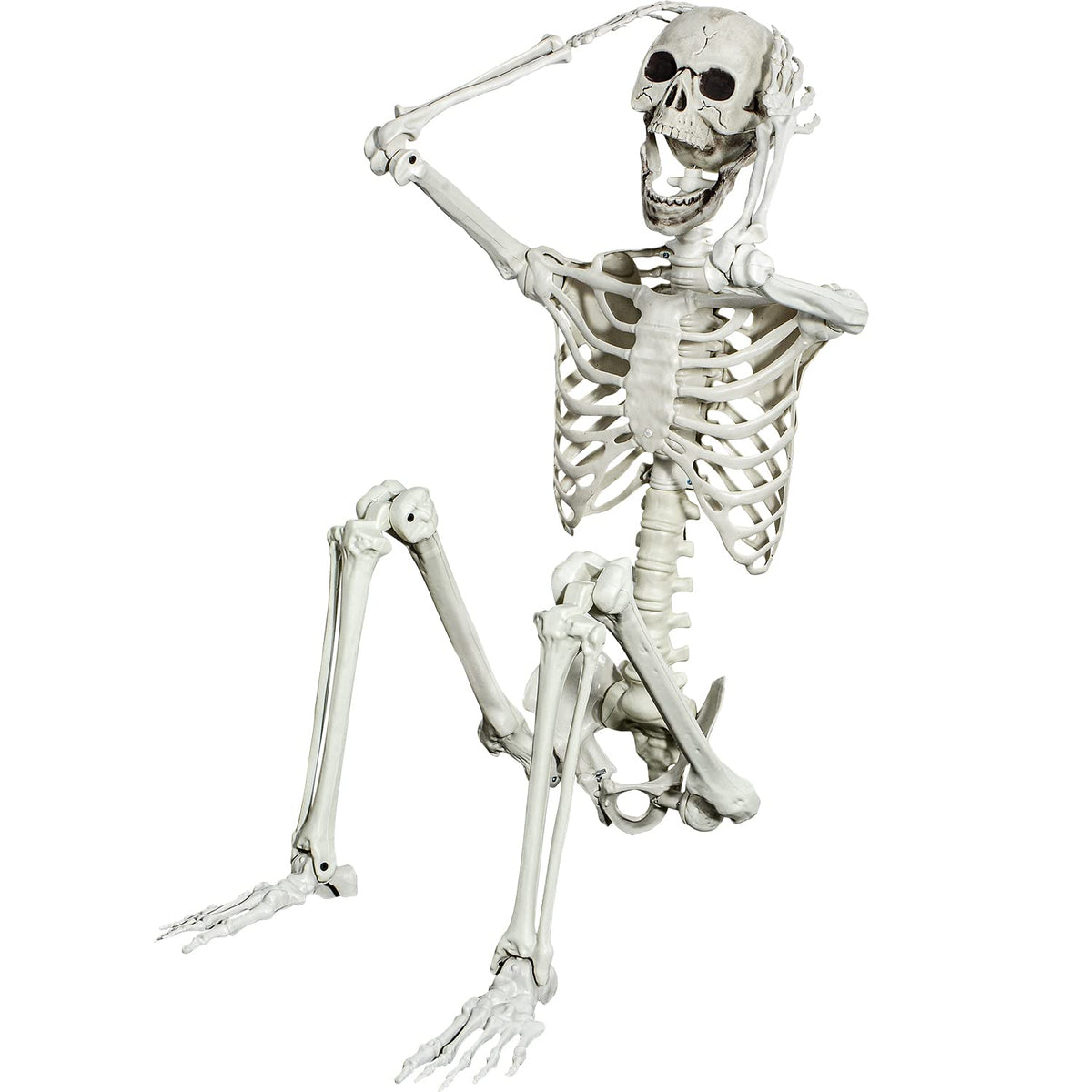 5.4ft Posable Full Body Skeleton with Movable Joints N536