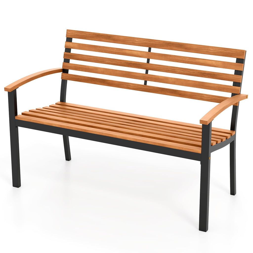 Acacia Wood 2-Person Outdoor Bench U9861
