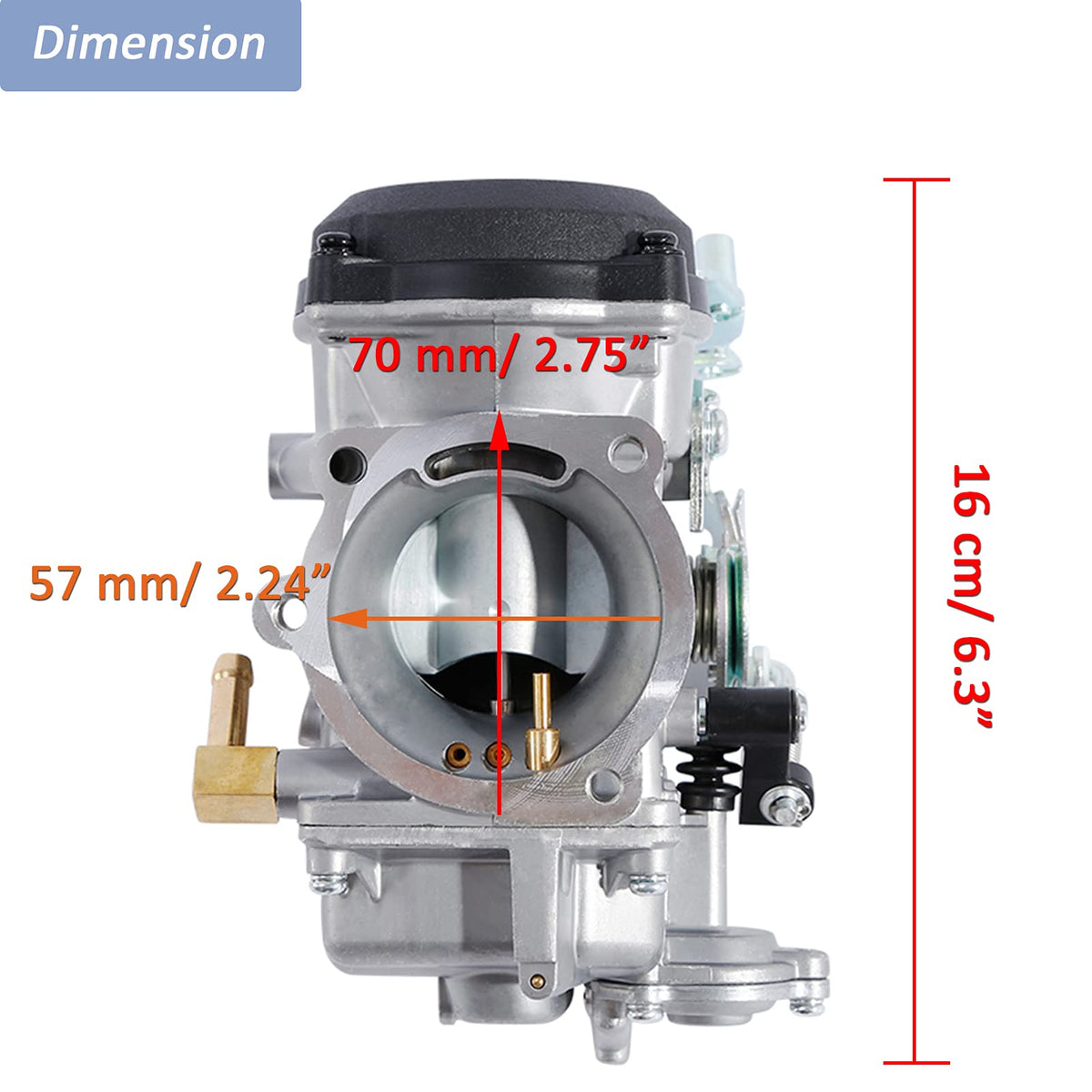CV40 Carburetor with Fuel Filter Spark Plugs Jets T592