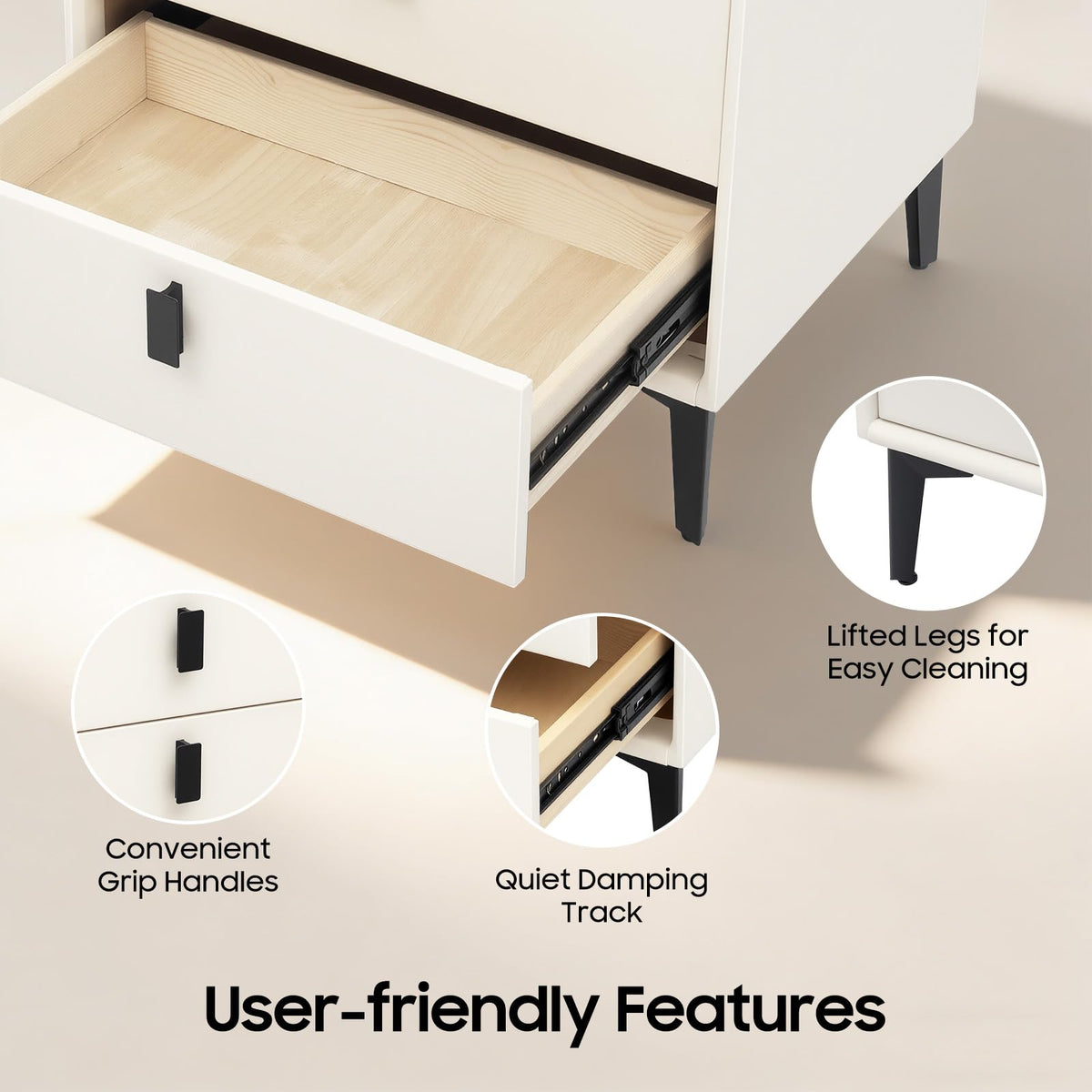 3 Drawers Nightstand T82821