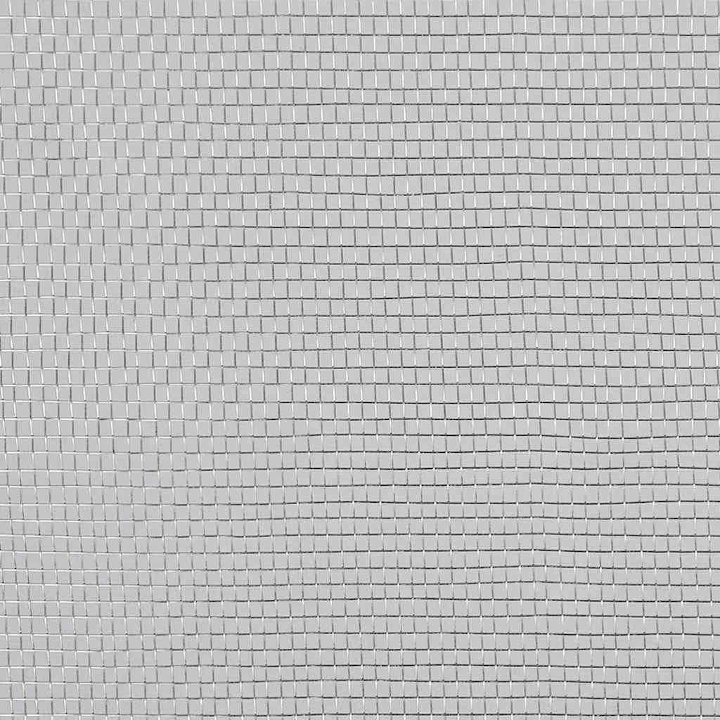 Aluminum Mesh Screen 39.4x196.9 Inches Silver Q93803