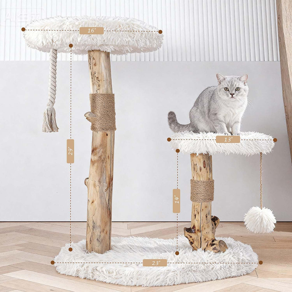 Modern Cat Tree Tower with Sisal Scratching Post J930