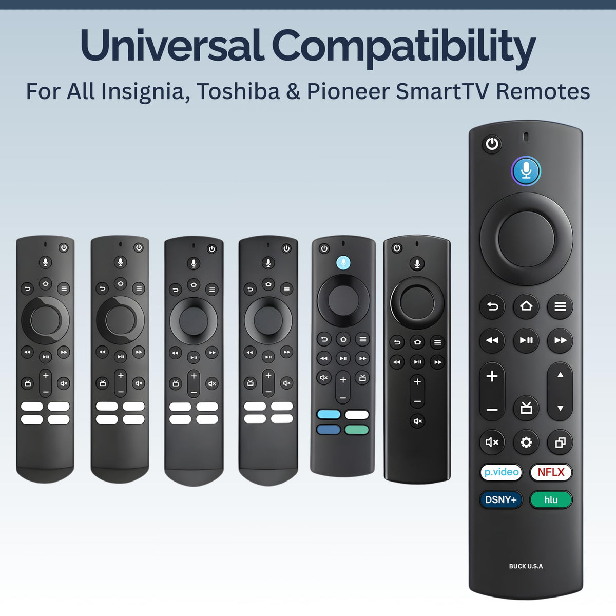 Replacement Voice Remote for Smart TVs, 1 Pack C622