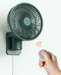Wall Mounted Oscillating Fan with Remote and Timer, 8.5 Inch 4 Speeds O756