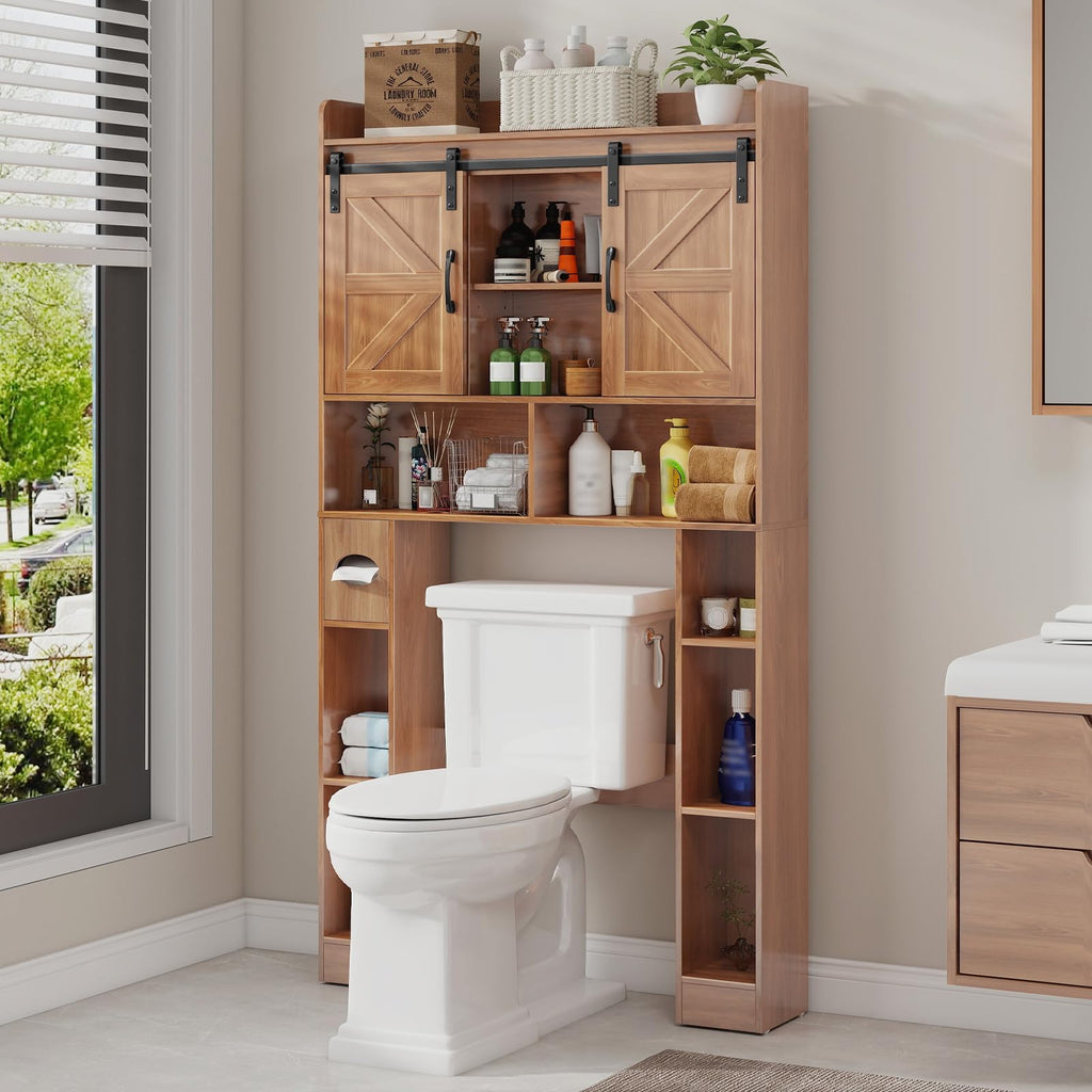 Over The Toilet Cabinet with Sliding Doors N411306