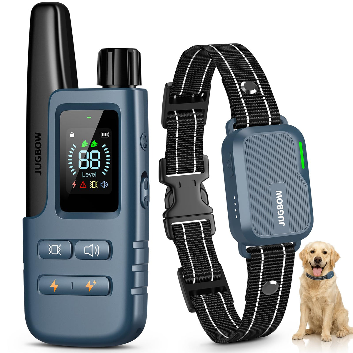 4500FT IPX8 Waterproof Rechargeable Dog Training Collar with Remote L28748