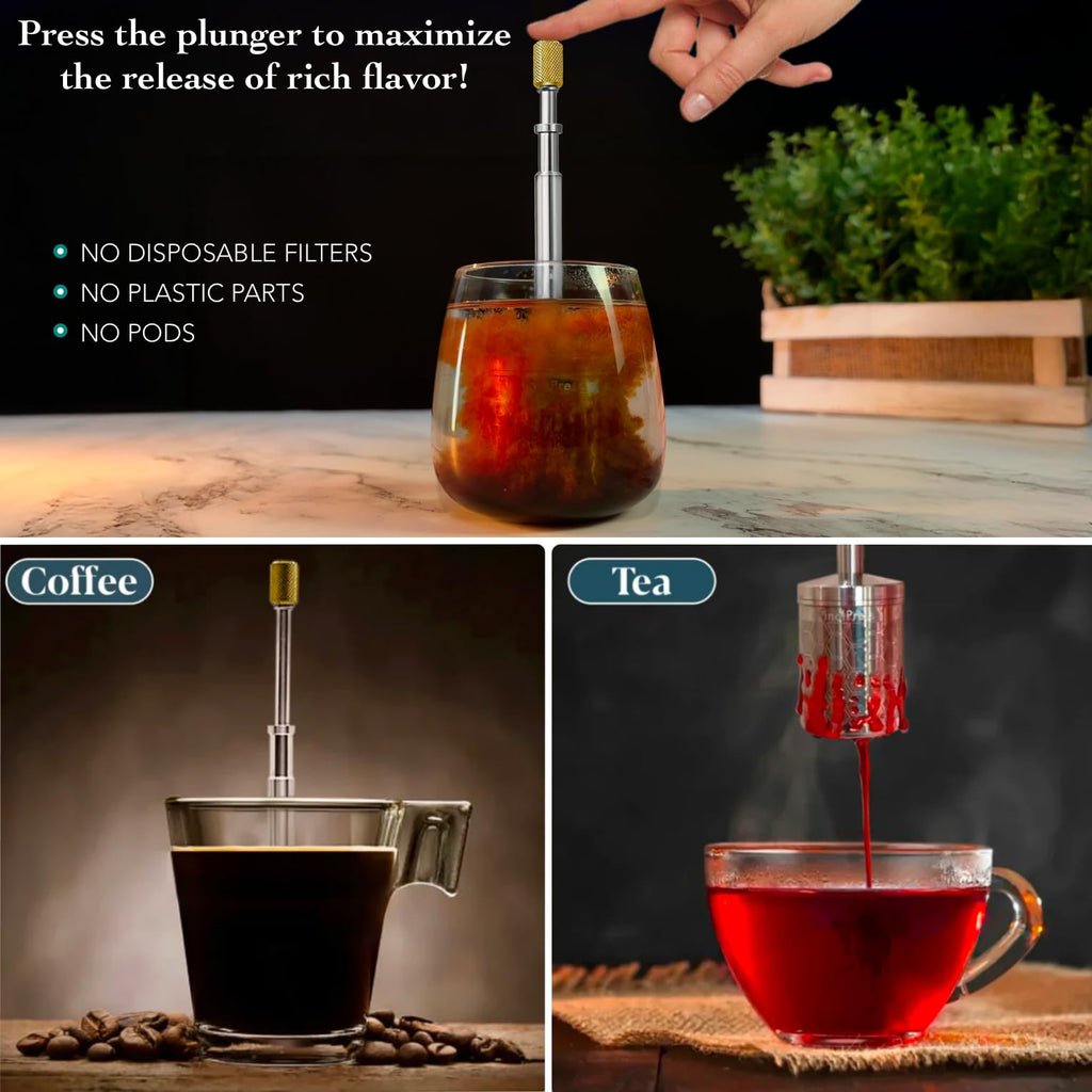 Portable Stainless Steel Coffee & Tea Maker Q766915