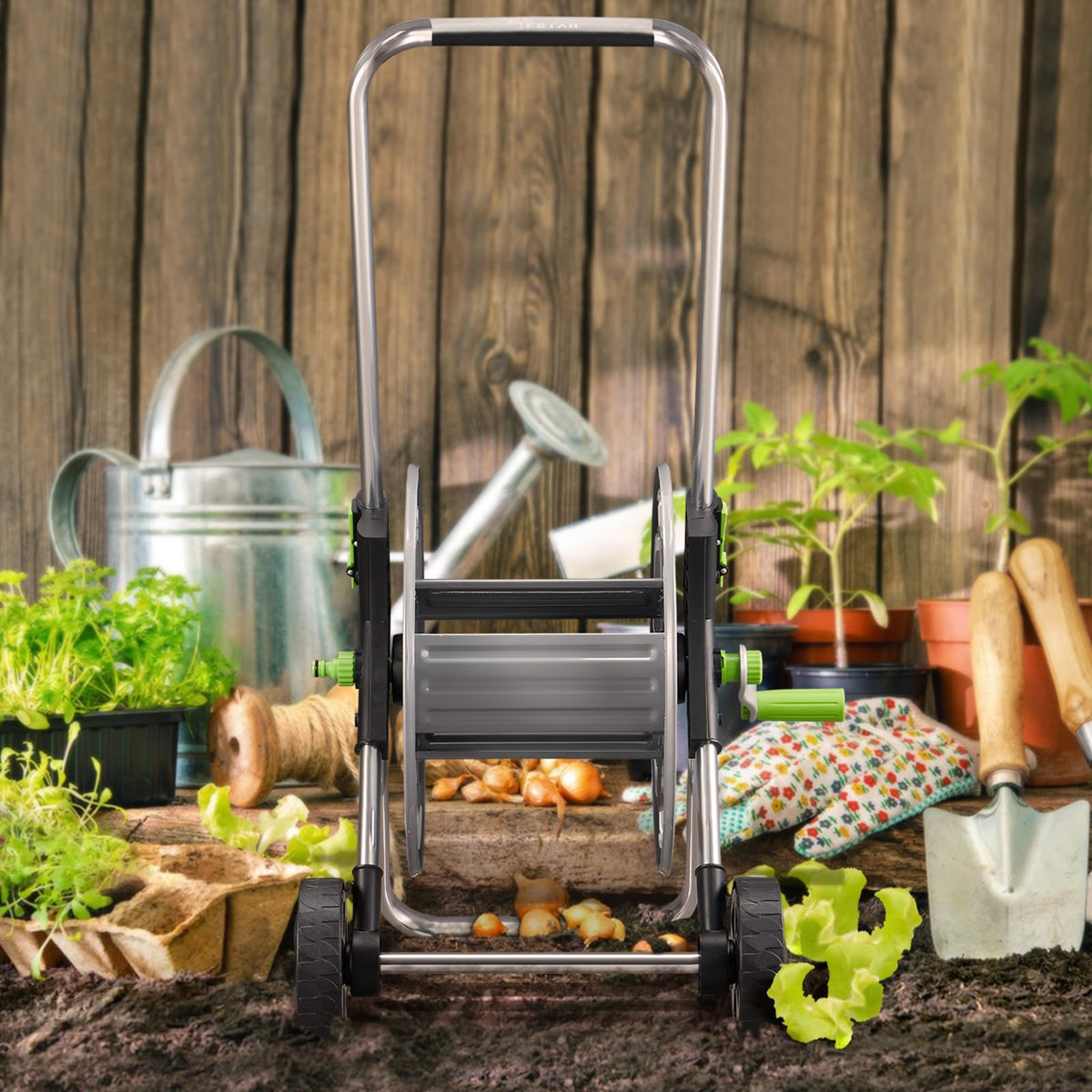 Garden Hose Reel Cart Q508432