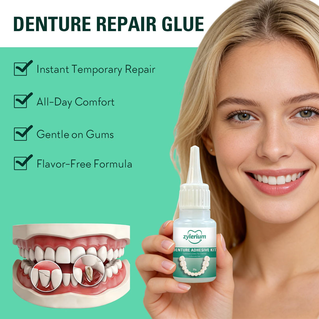 Denture Repair Kit Dental Glue 0.7OZ N990201