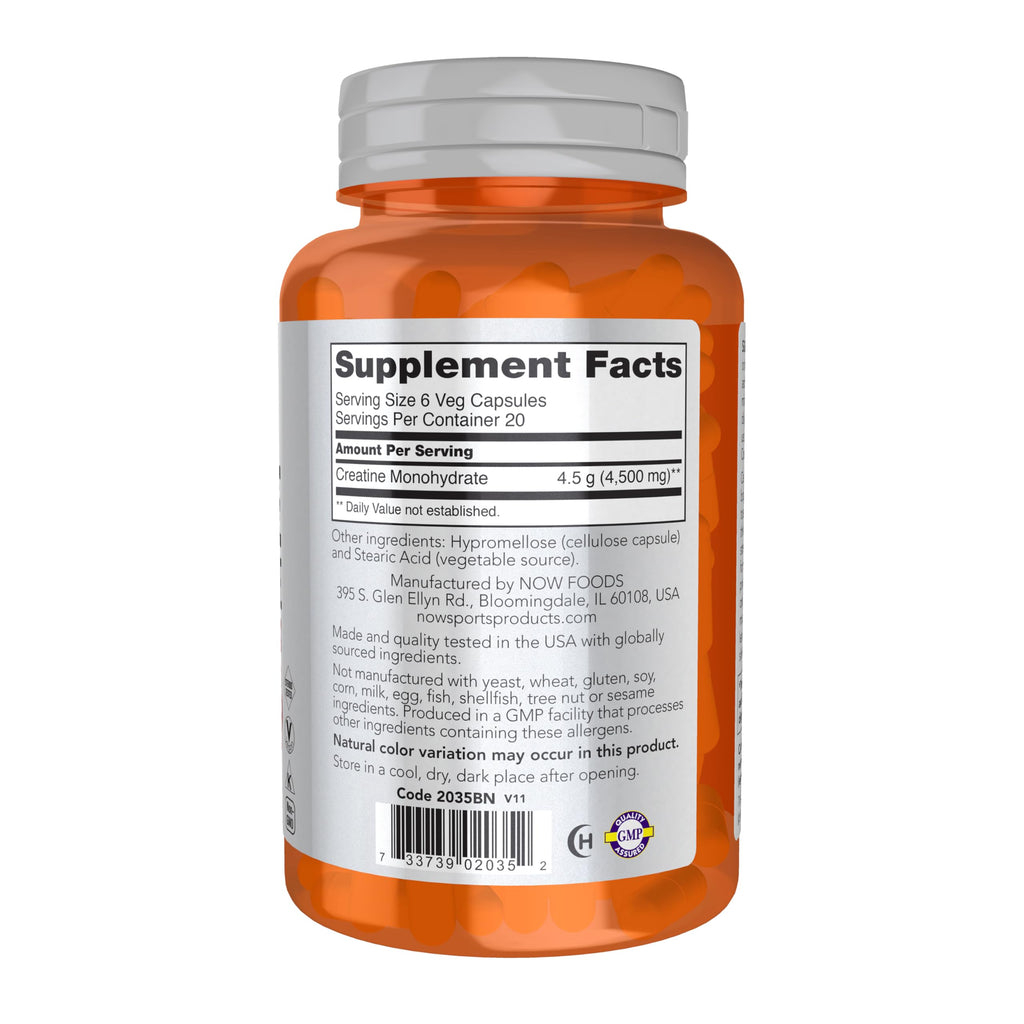Creatine Monohydrate 750 mg 120 Veg Caps J50535