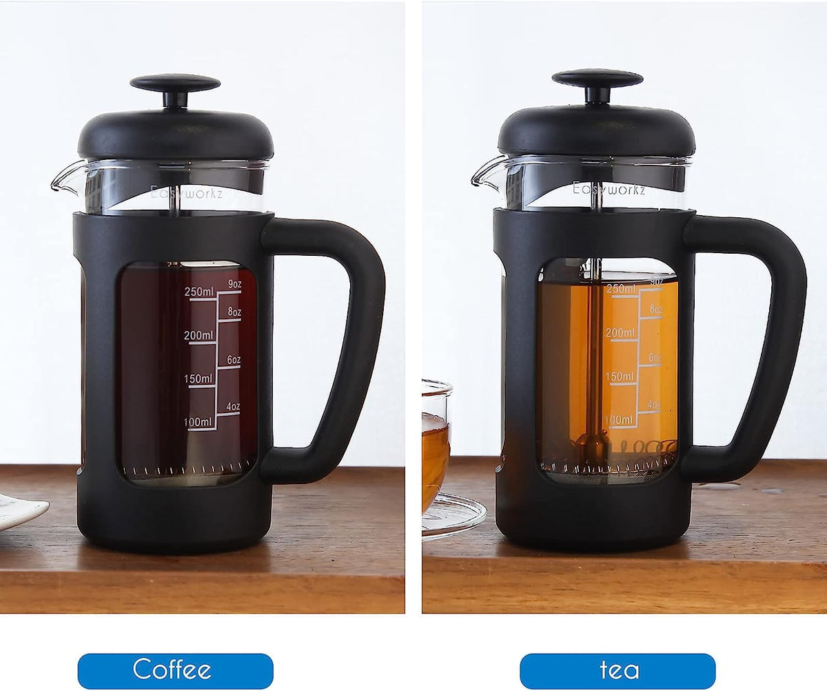 12 oz French Press with 5 oz Stainless Steel Espresso Cups I152