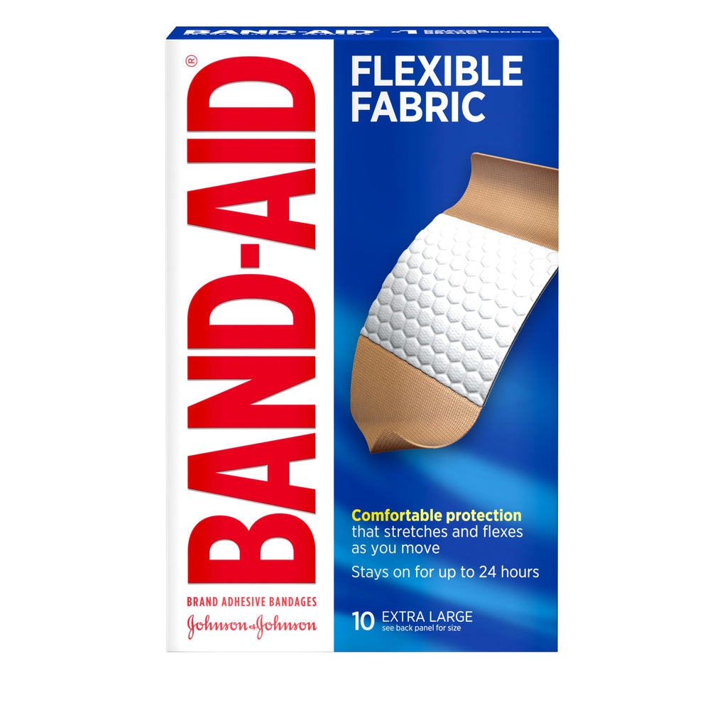 Extra Large Fabric Adhesive Bandages, 10 Count T38748