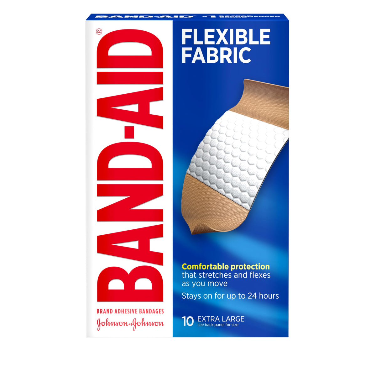 Extra Large Fabric Adhesive Bandages, 10 Count T38748