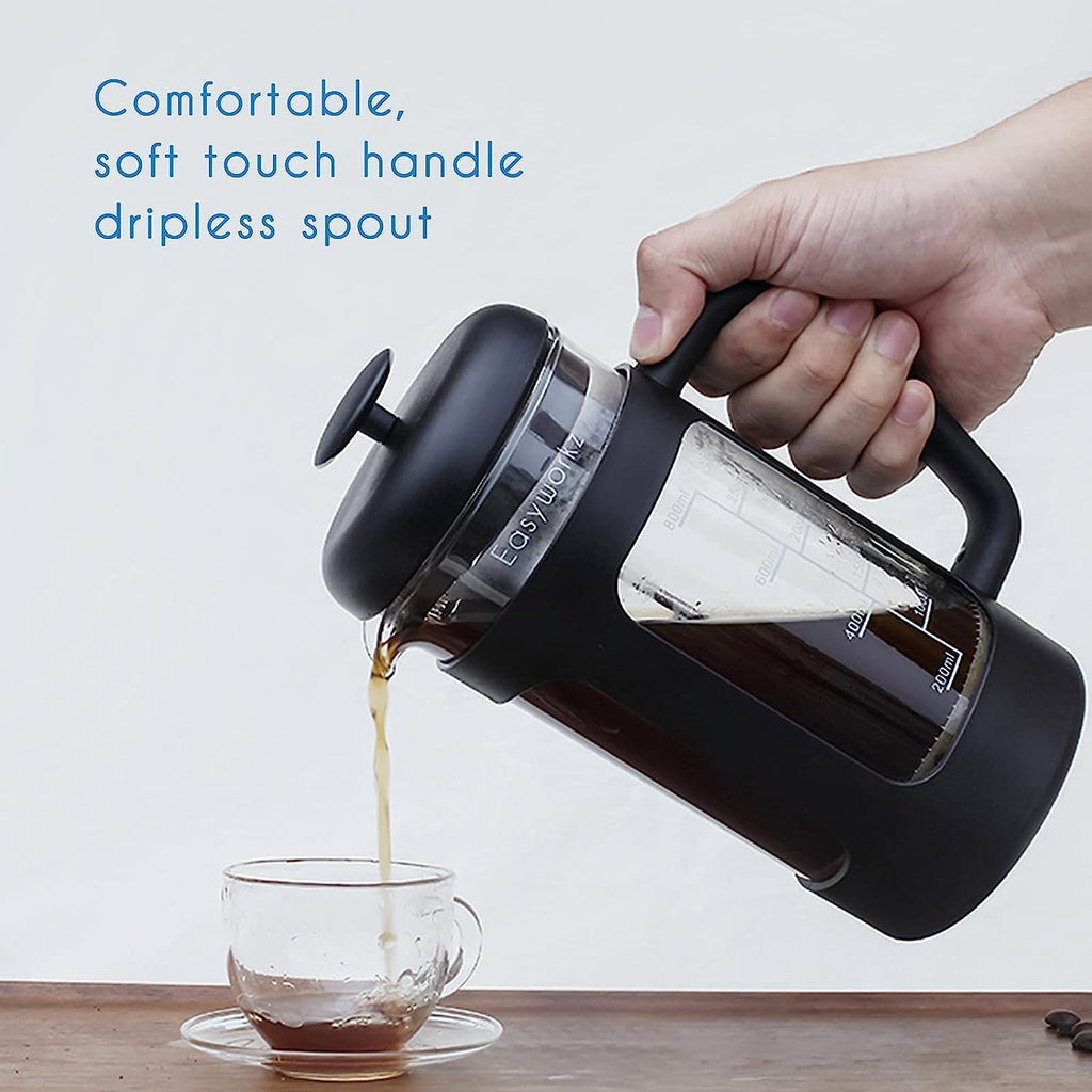 12 oz French Press with 5 oz Stainless Steel Espresso Cups I152