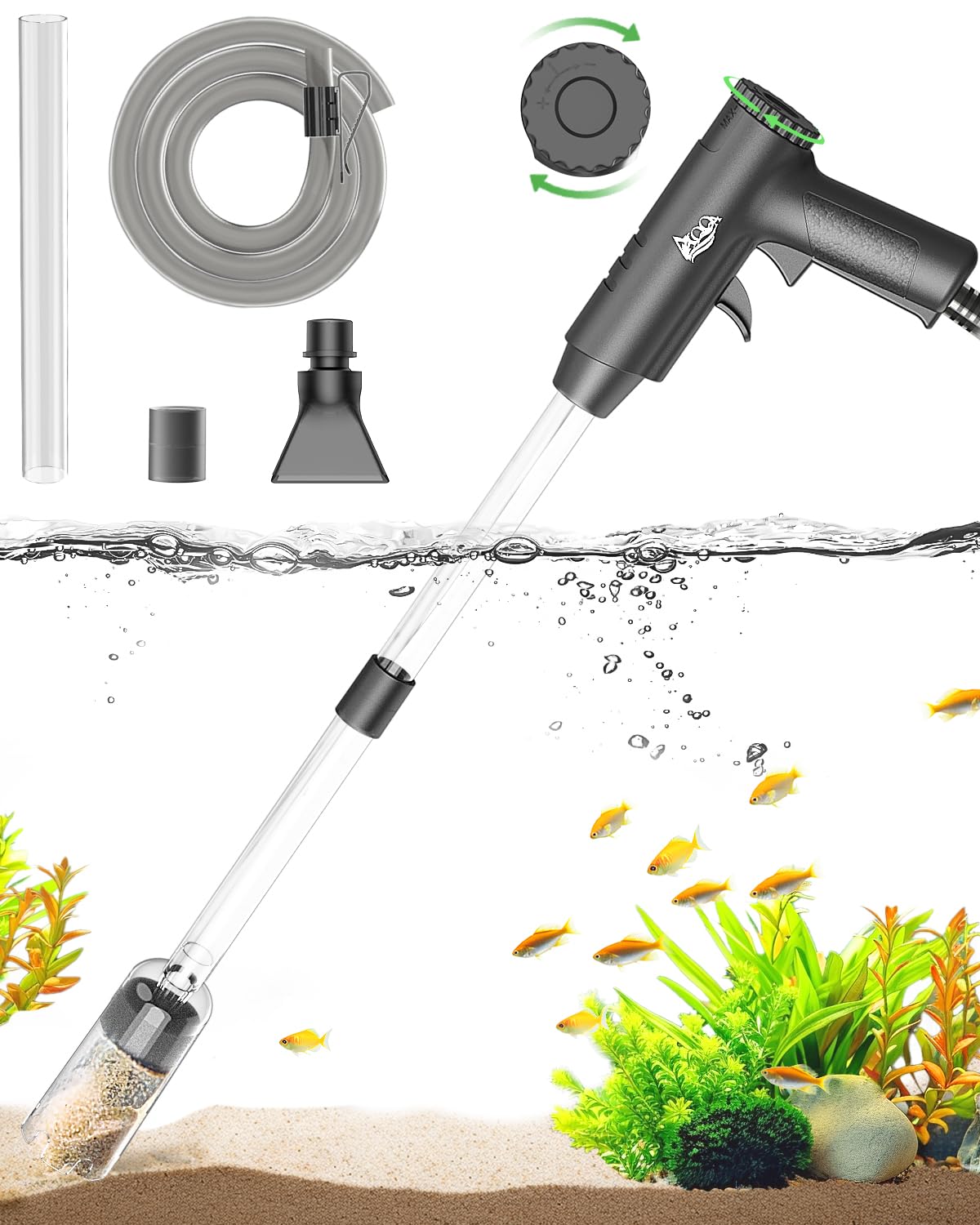 Aquarium Gravel Cleaner with Water Flow Adjustment C787224