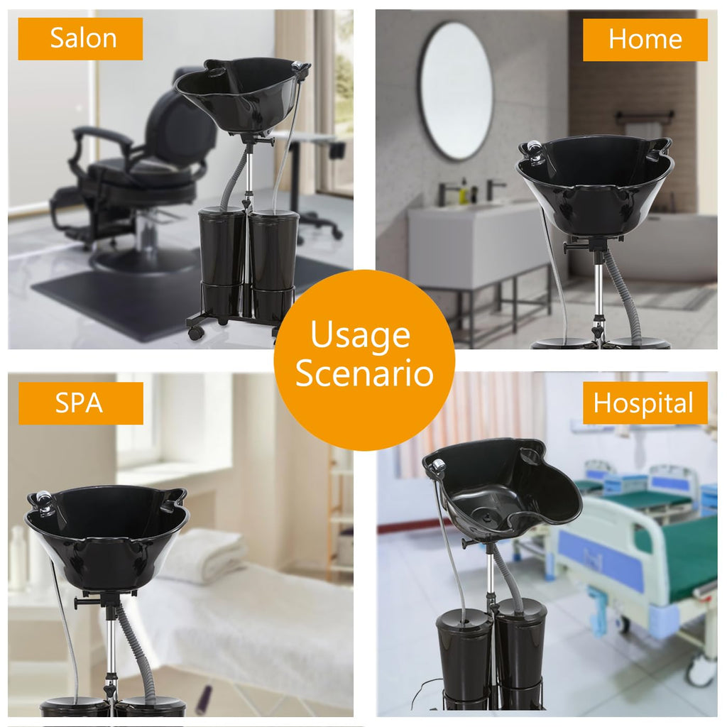 Portable Shampoo Bowl with Electric Pump Q7009
