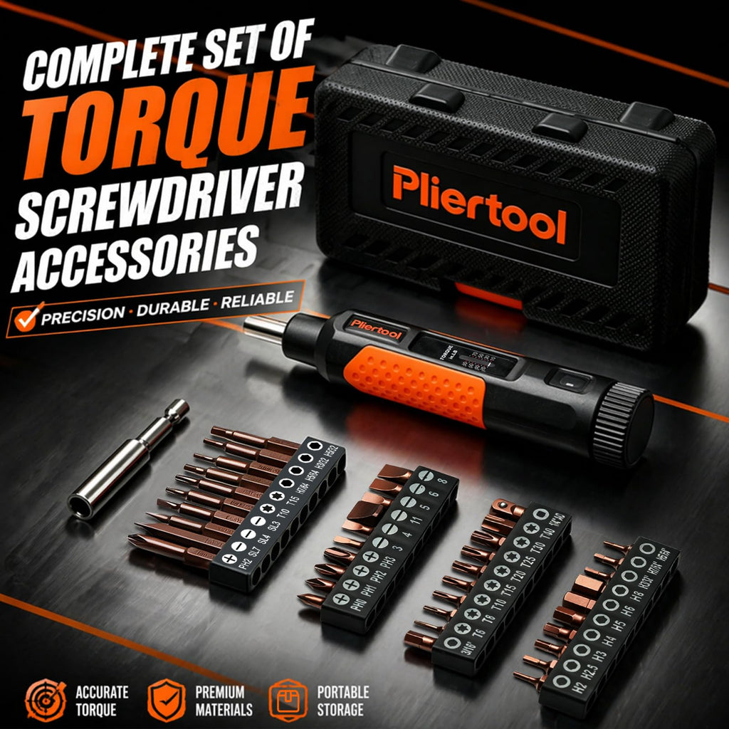 42Pcs Preset Torque Screwdriver Set 10-80 Inch Pound U638
