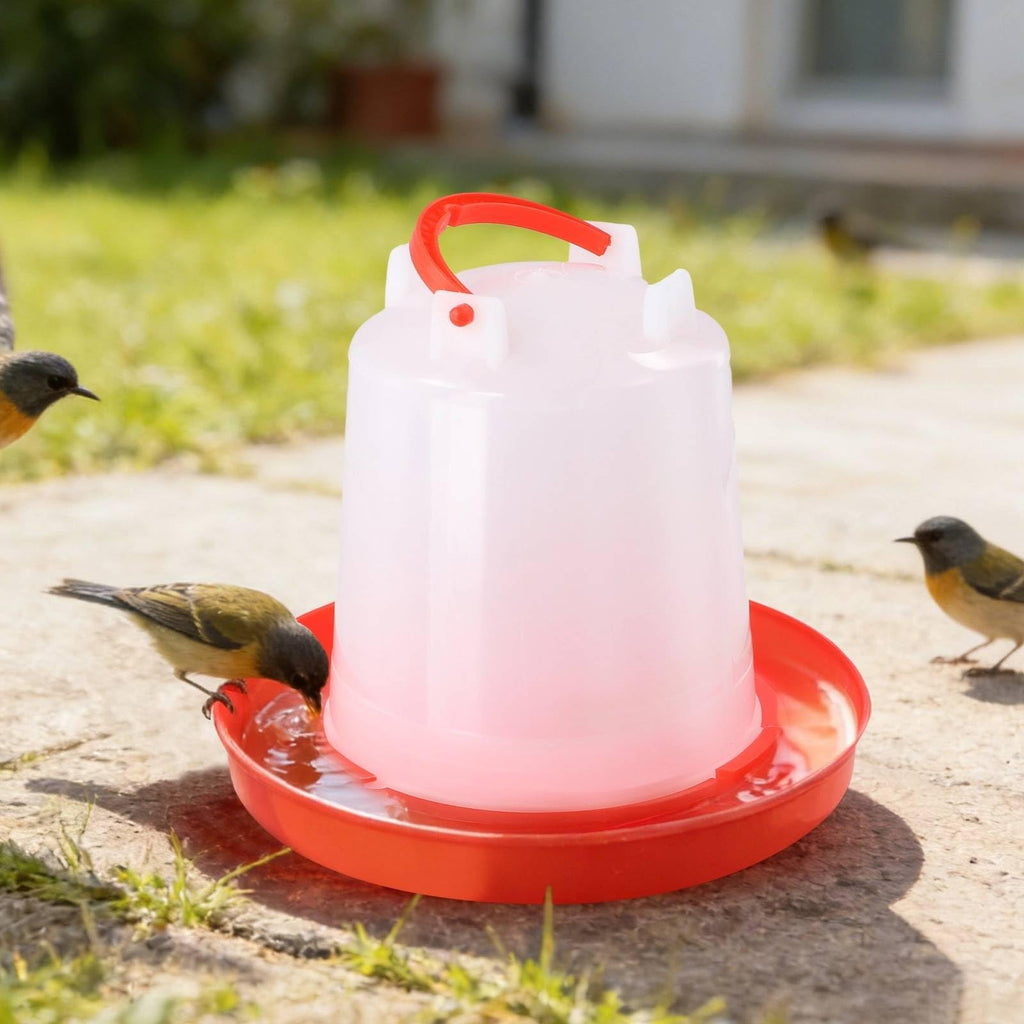 4-Pack 1L Poultry Waterer with Handle C572