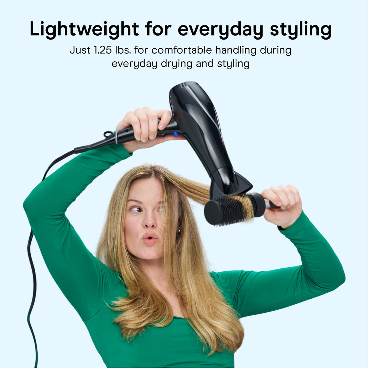 Black Ceramic Hair Dryer with Concentrator Attachment P402026