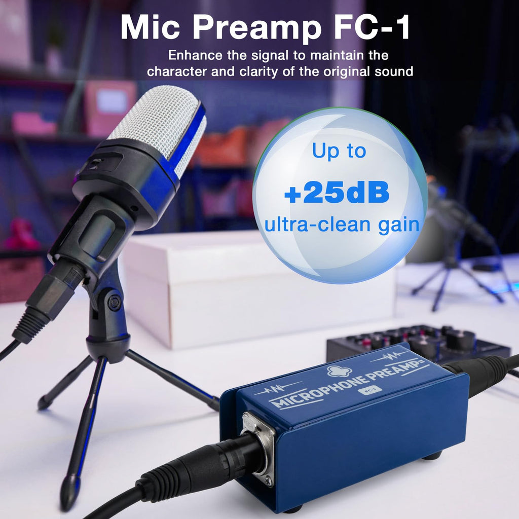 Dynamic Mic Preamp Gain Booster V822