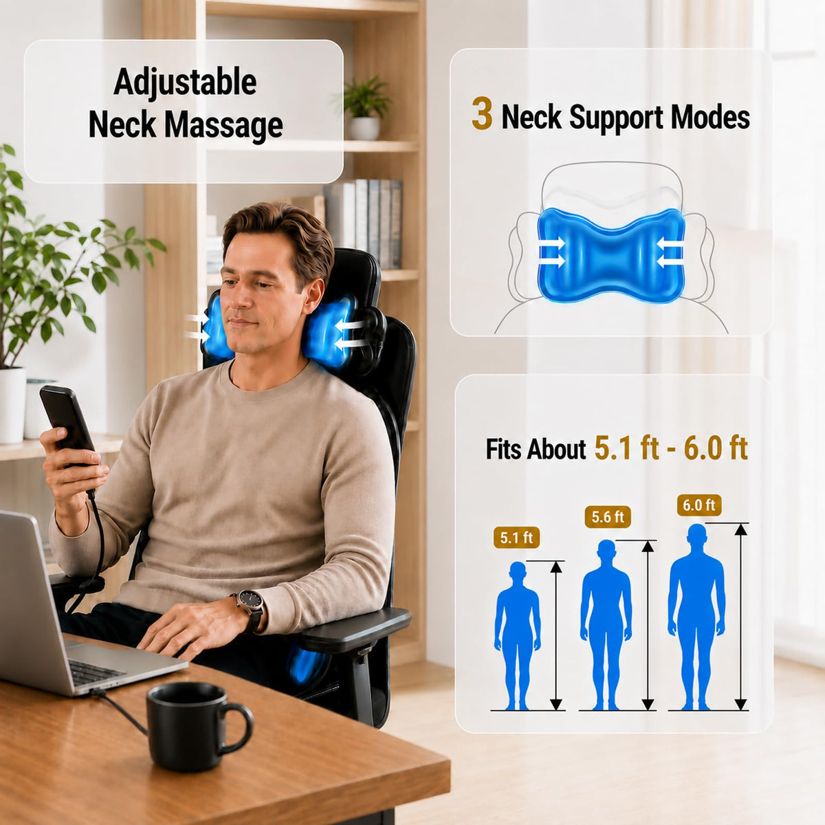 Shiatsu Back Massager with Heat Z855