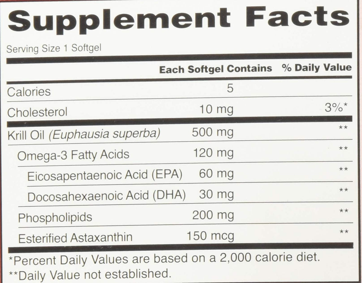Krill Oil 500 Milligram 160 Softgels T689