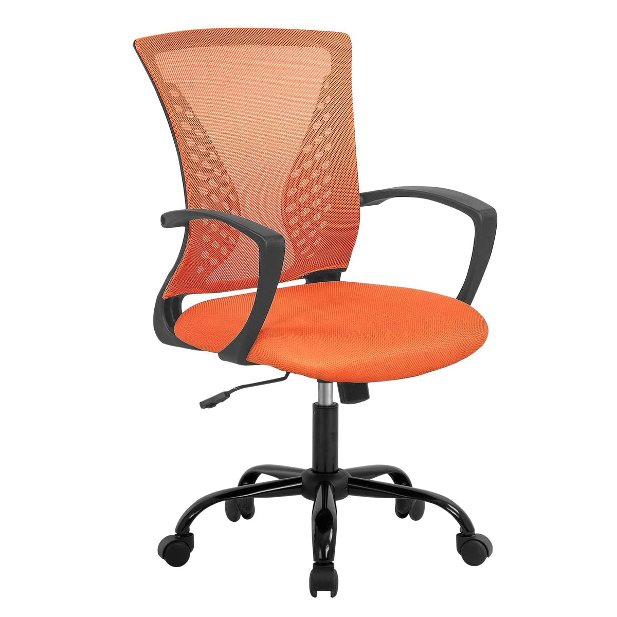 Orange Ergonomic Office Chair with Lumbar Support Armrest U618155