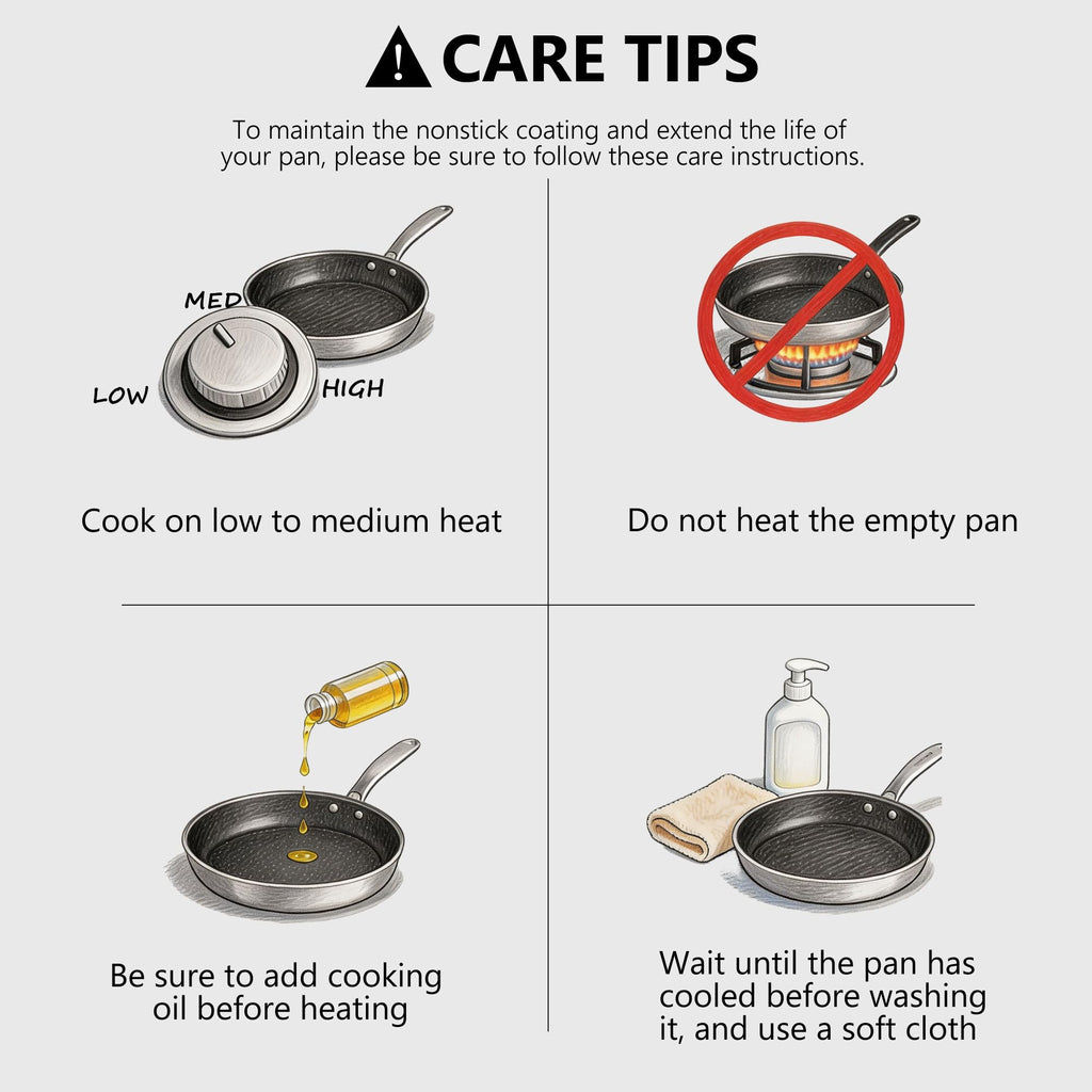 8, 10 and 12-Inch Non Stick Ceramic Frying Pans with Lids Y97622