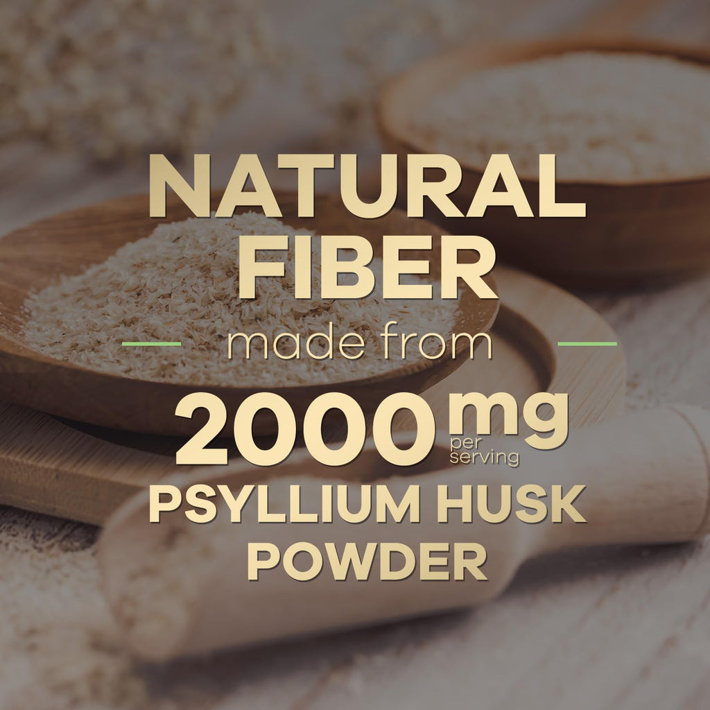 Psyllium Husk Capsules 2000 mg 120 Capsules Q61123